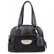 Soldes Lancel Sac Adjani Sac Cuir Facon Autruche Noir